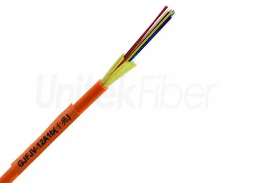 Indoor Fiber Optical Cable | Tight Buffered GJFJV Fiber Optic Cable Non-metal SM G657A1 Simplex LSZH