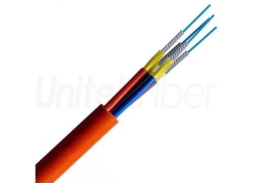 Breakout Armored Fiber Optic Cable GJSFJV 2-24 Cores 2.0mm 3.0mm Simplex FRP PVC or LSZH