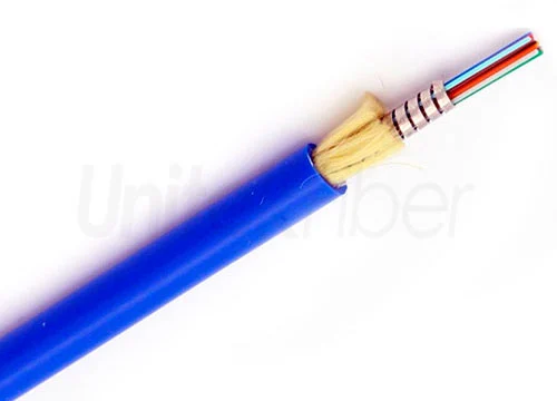 Distribution Armoured Fiber Optic Cable GJSFJV 6-24 Cores 0.6mm 0.9mm Tight Buffered LSZH PVC