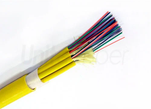Indoor Breakout Multi-core  Fiber Optic Cable GJFJV 12 cores 0.6mm 0.9mm FRP PVC or LSZH