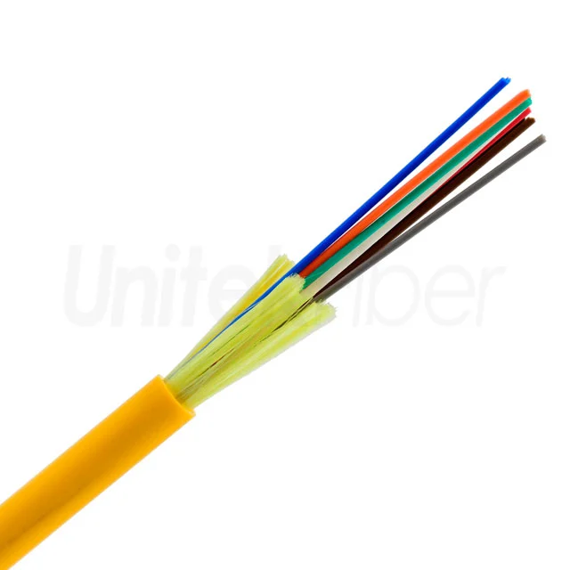 Fiber Optic Cable GJFJV 12F Single-mode Aramid Yarn Loose Tube For Indoor