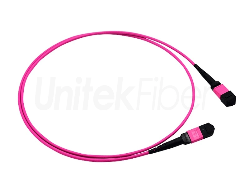 MTP MPO Fiber Cable|High Quality OM4 Fiber Patch Cable Multimode MTP/MPO Cable 8F 12F Braided Steel Wire