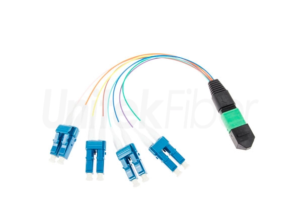 Factory OEM MTP/MPO Fiber Cable|8cores MTP to LC Duplex Pigtail Patchcord SM MM