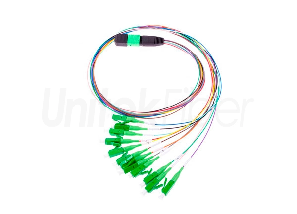 Factory Price MPO to12 LC-APC 0.9mm Pigtails Fiber Optic Patchcord SM MM