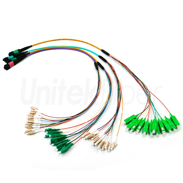 mpo lc optical trunk cables sm om3 12 cores 24 cores 96 cores and 144cores 3