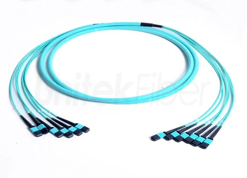 MPO MTP Fiber Cable|MPO-MPO Trunk Cables  Multimode OM3 3.0mm 12 24 Cores OFNP Fiber Cable