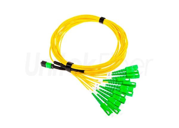 mpo mtp to sc 12 fibers optic patch cable sm bending g657a1 5