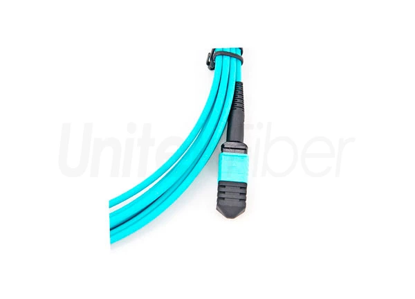 Data Center Cabling MTP MPO Fiber Optical Jumper OM3 12 Fibers Type C