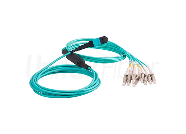 Factory Price Round MPO/MTP Fiber Cable|MPO-LC Optic Trunk Patch Cable OM3 12 Core LSZH