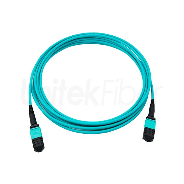 Data Center Cabling MTP MPO Fiber Optical Jumper OM3 12 Fibers Type C