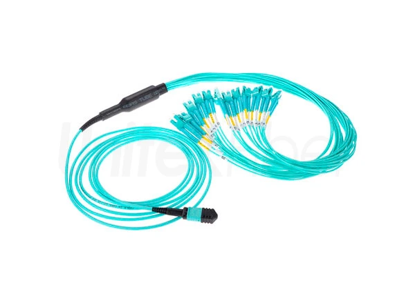 unitekfiber mpo mtp to lc 24 fibers optic trunk jumper 1