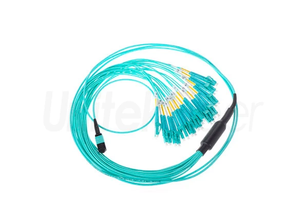 unitekfiber mpo mtp to lc 24 fibers optic trunk jumper 2