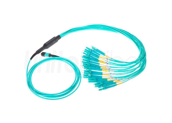 unitekfiber mpo mtp to lc 24 fibers optic trunk jumper 3