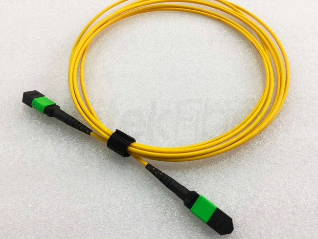 MTP MPO Fiber Cable|12 Cores MPO MTP Fiber Optic Patchcord OS2 Yellow LSZH 3M