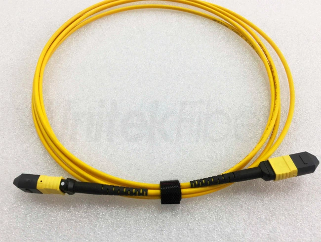 best selling mtp mpo fiber cable 24 cores mtp connector trunk cable os2 yellow 3m lszh 3