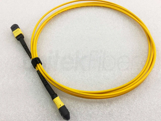 best selling mtp mpo fiber cable 24 cores mtp connector trunk cable os2 yellow 3m lszh 4