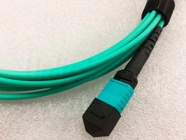best mtp mpo fiber cable mpo mpo trunk cable om3 aqua 12 cores multimode connector 3m lszh 3