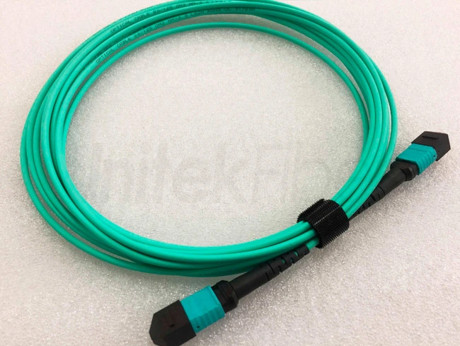 Best MTP/MPO Fiber Cable|MPO- MPO Trunk Cable OM3 Aqua 12 Cores Multimode Connector 3M LSZH