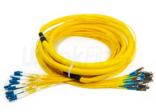 Breakout Fiber Patch Cable|LC to MU Breakout Fanout Fiber Patch Cord 32 Fibers SM G652D PVC