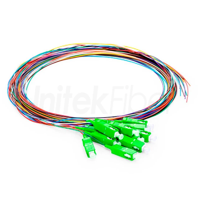 12Color 0.9mm Fiber Optic Pigtail G652D G657A1 LSZH 1M SC APC Bundle Pigtail