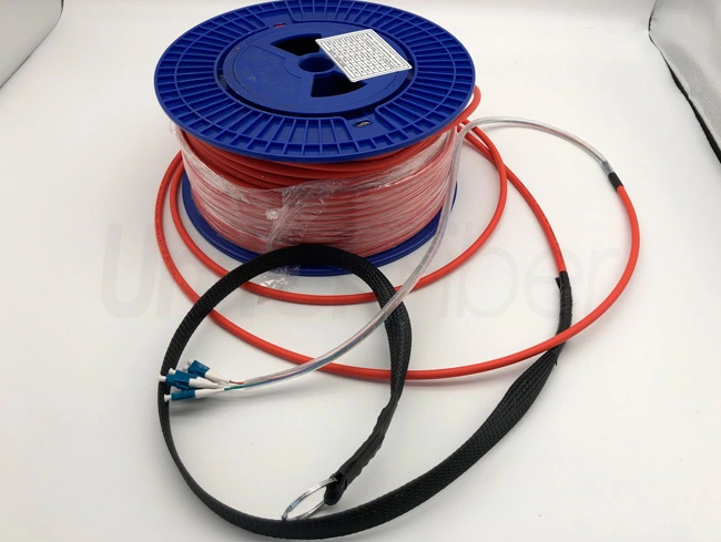 best selling armored bulk fiber cable 6 cores lc upc lc upc fiber optic jumper sm g652d lszh red 2