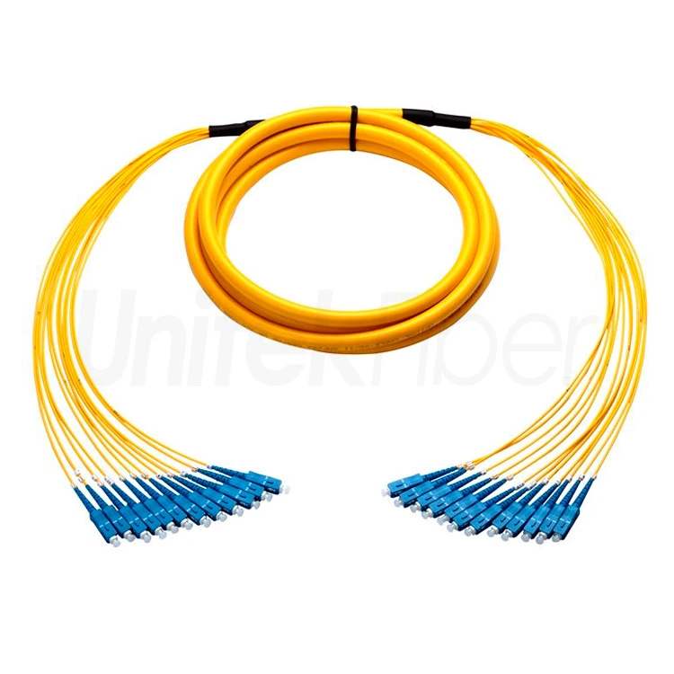 sc to sc breakout fiber optical patch cord 32 48cores corning g657a1 ofnr bulk fiber optic cables 5