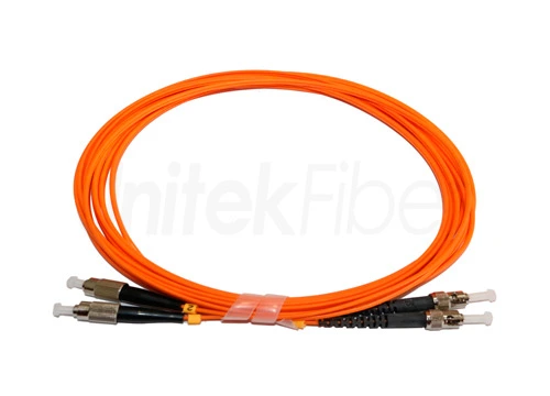 Fiber Optic Patch Cord| Fiber Optical Patchcord FC-ST Duplex Multimode OM1 2.0MM LSZH Orange