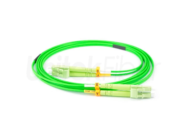 lc lc fiber optic patch cord om5 duplex green 1m 2