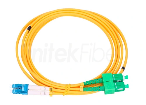 Fiber Optic Patch Cord|SC-LC Fiber Jumper Singlemode OS2 9/125μm DX ≤3.0dB PVC-OFNP Yellow