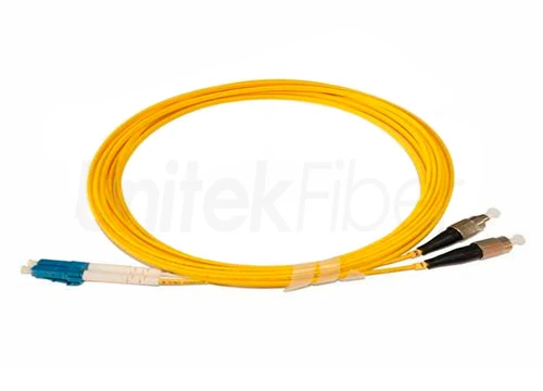 UnitekFiber Fiber Optic Patchcord LC-FC Multi Mode Duplex 3.0mm PVC Yellow