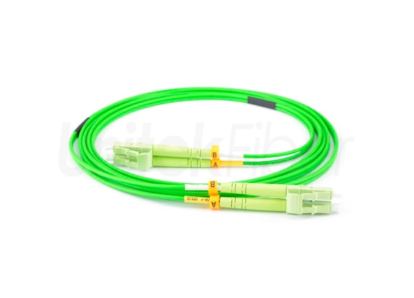 lc lc fiber optic patch cord om5 duplex green 1m 2