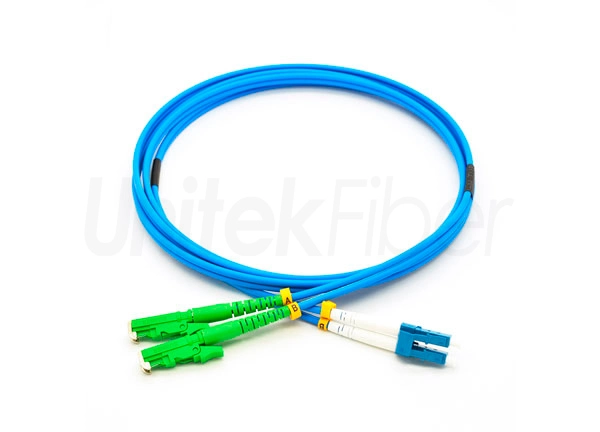 High Quality Patch Cord E2000/APC-LC/UPC Armored Fiber Optic Jumper Single Mode G657A2 PVC 1M