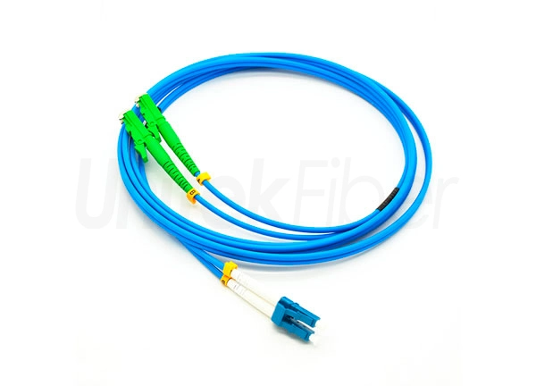 e2000 apc lc upc armored fiber optic jumper single mode g657a2 pvc 1m