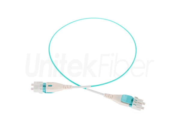 Fiber Jumper Cables Uni-boot LC/UPC-LC/UPC Optic Patchcord OM3 PVC Aqua 2.0mm