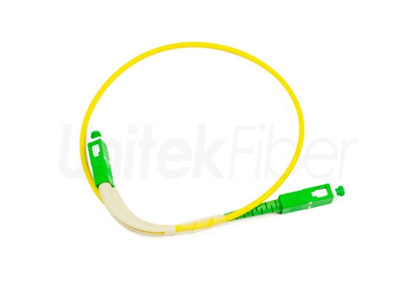 Factory Supply Flex Angle Boot Jumper SC/APC-LC/APC Fiber Optic Patchcord Simplex SM