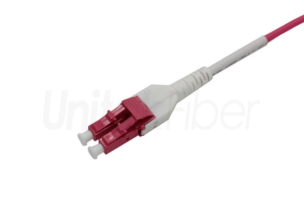 Low Loss LC-LC Uniboot Optic Fiber Patch Cord 2.0/3.0 OM3 Aqua LSZH Flame Retardand