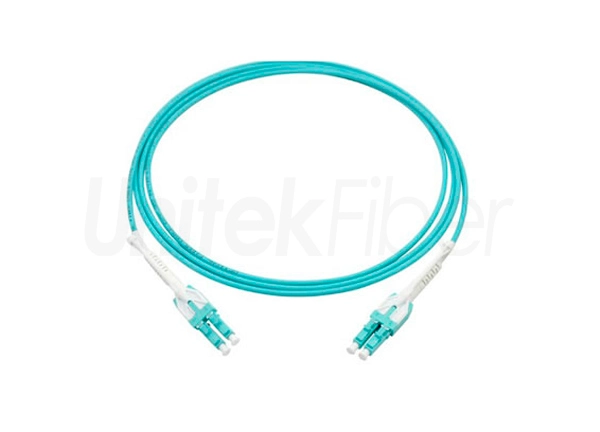 Uni-boot Fiber Optic Jumpers LC/UPC-LC/UPC Patchcord Multimode OM3 Aqua