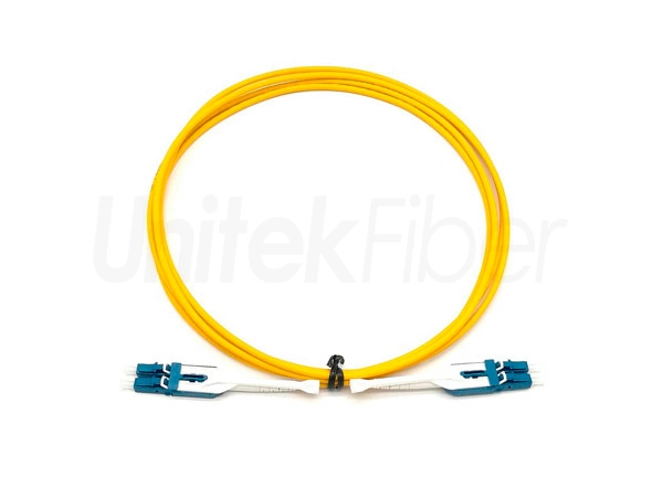 Pull-push Uniboot Optic Fiber Patch Cord LC-LC 9/125un Single Mode LSZH Flame Retardant