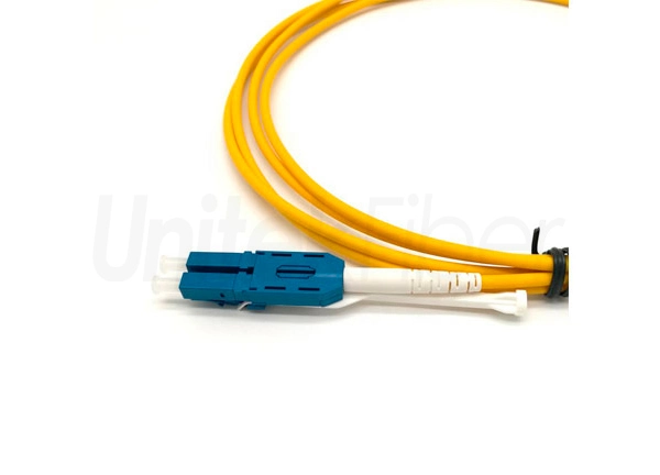 pull push uniboot optic fiber patch cord lc lc 9 125un single mode lszh flame retardand 3