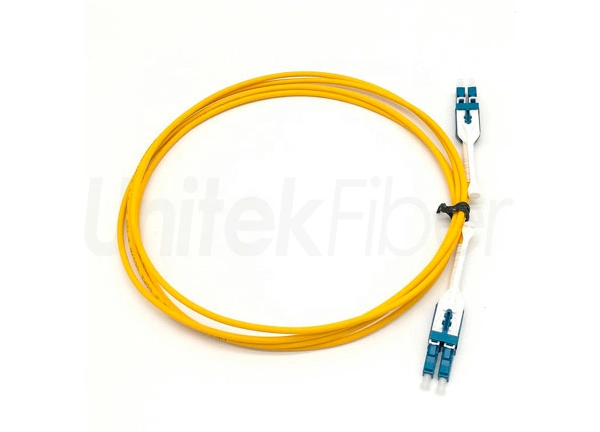 pull push uniboot optic fiber patch cord lc lc 9 125un single mode lszh flame retardand