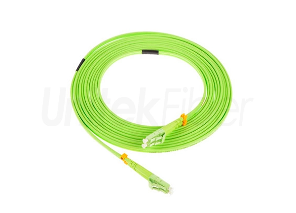 Fiber Optic Patchcord LC/PC-LC/PC Jumper Cables Multimode OFNR OM5 Green Color