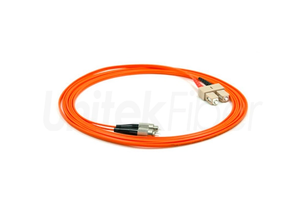 Premium Fiber Optic Patchcord SC to FC Duplex Jumper Cables OM2 3.0mm Orange LSZH