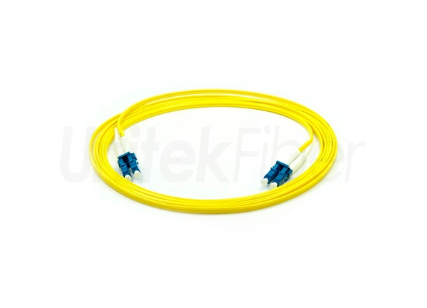 Duplex Jumper LC/UPC to LC/UPC Fiber Optic Patch Cord OS2 9/125um Corning Fiber G657