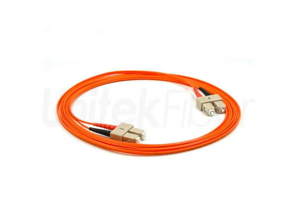 Fiber Optic Patch Cord SC/UPC to SC/UPC 62.5/125um OM1 Duplex PVC/LSZH Jacket