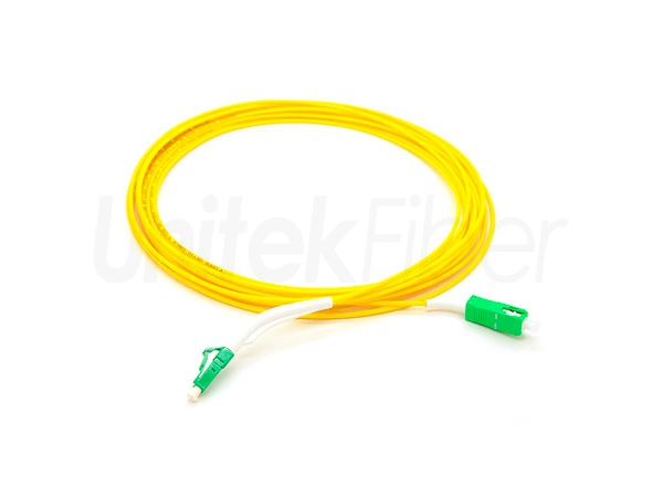 90 Degree Angled Boot Fiber Optic Jumpers LC/APC-SC/APC SM Fiber Patchcord G657A