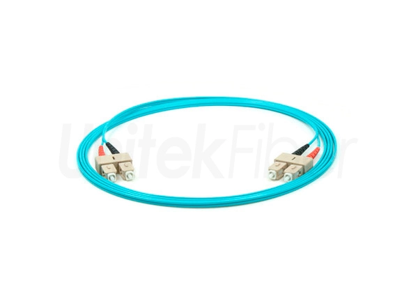 Hot Fiber Optic Jumper SC-SC Duplex Patch Cord OM3 10G 50/125um 3.0mm