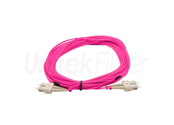 Fiber Optic Patch Cord Multimode OM4 SC-SC PC Duplex 2.0mm 3.0mm 50125um LSZH 15m 20m