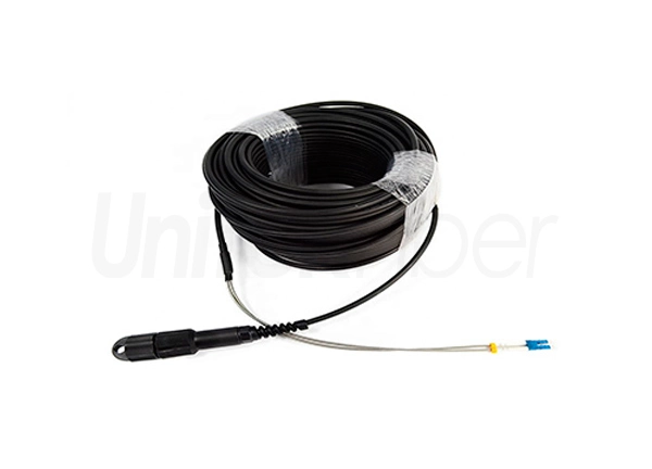Outdoor Waterproof Armored Fiber Patch Cable PDLC to DLC for RRU BBU ZTE