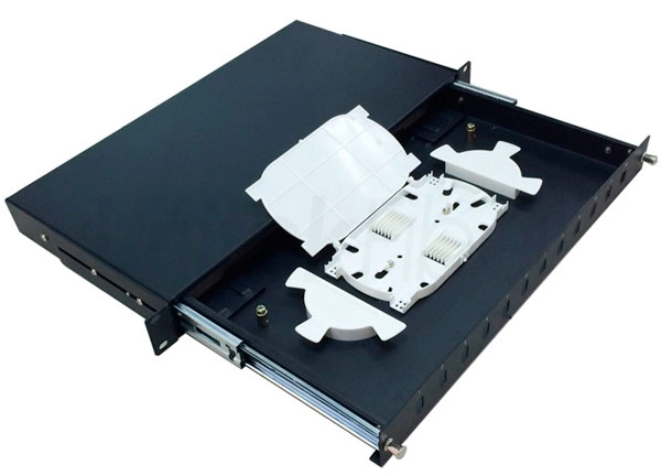 Customized Design 1U 19 inch Sliding Fiber Optic Patch Panel Distribution Box 24 48 Ports