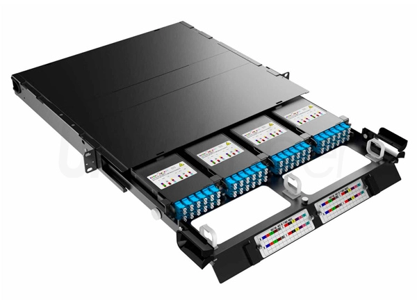 High Density MPO|MTP  Fiber Optic Patch Panel 19 Inch 1U 96 Cores LC Connectors